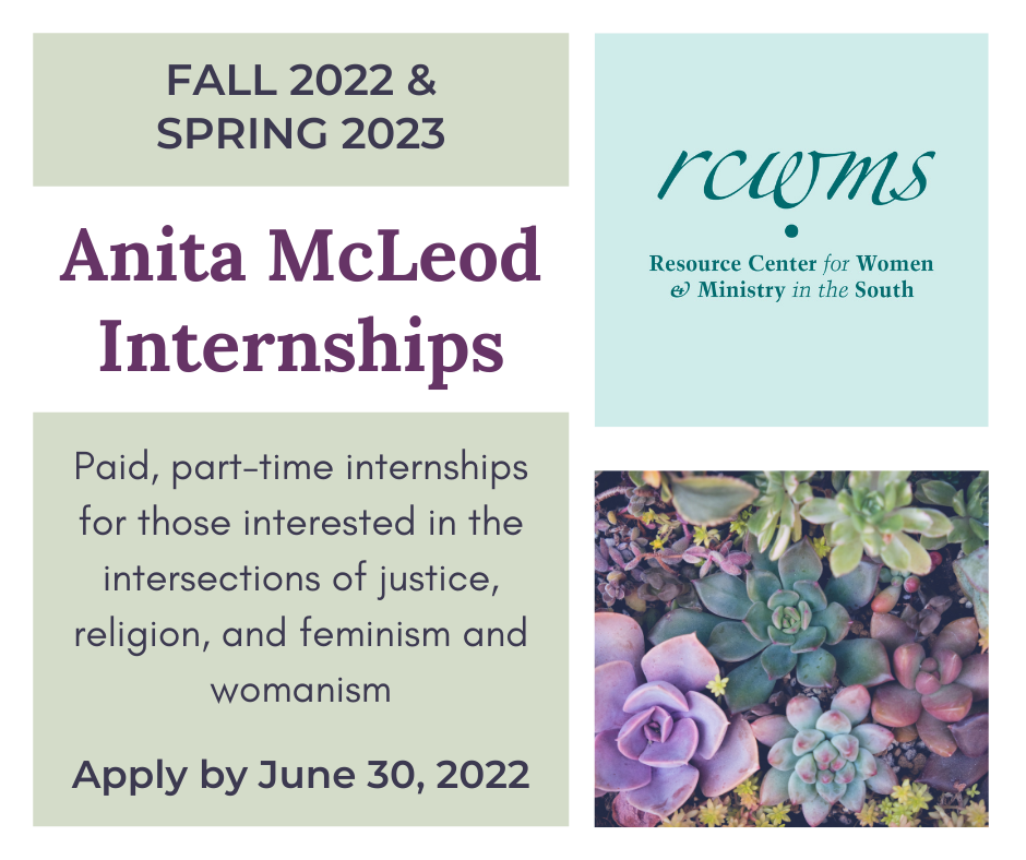 Seeking applicants for the Fall 2022 and Spring 2023 RCWMS Anita McLeod Internship