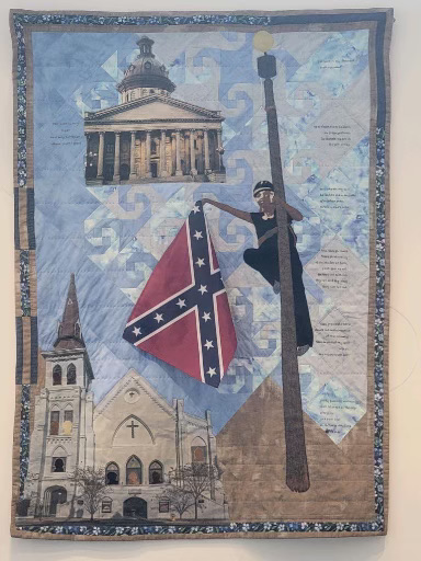 "Bree Newsome: courageous and bold," a quilt by Jereann King Johnson